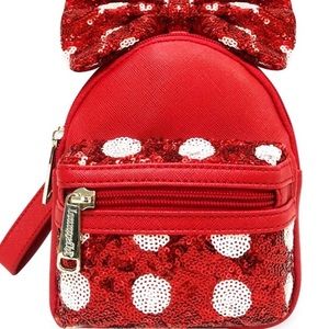 Mini Wristlet backpack Minnie Mouse Loungefly Red